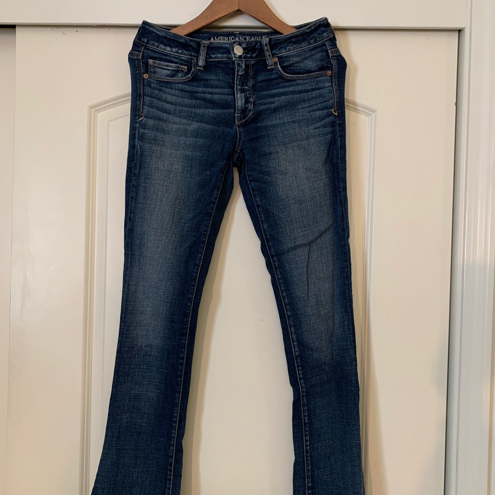 American Eagle 8 Long Skinny Kick Stretch Jeans
